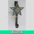 Lovely Star Decorative Wrought Iron Single Wall Hook